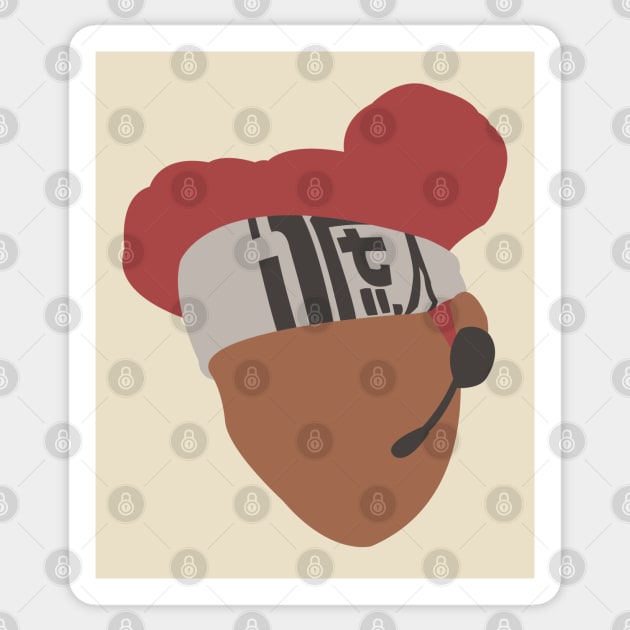 Lifeline - Apex Legends - Minimal Sticker by lowpolyshirts